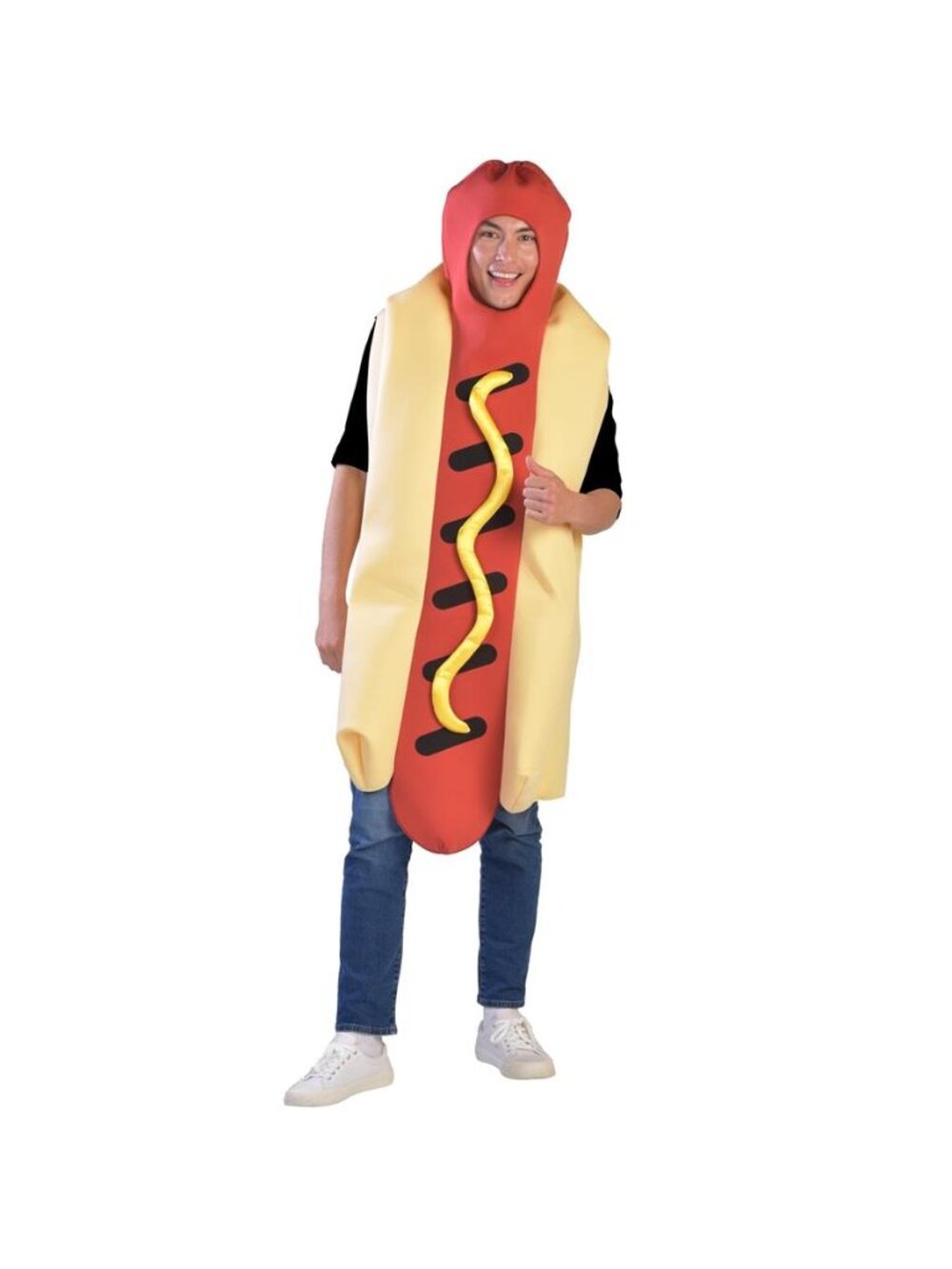 Hot Dog One Piece Halloween Costume for Adults, Adult Size